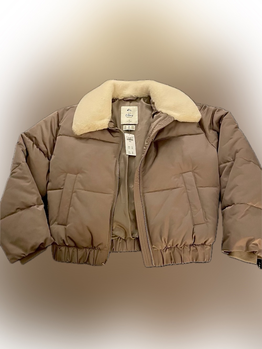 Abercrombie & Fitch A&F Ultra Collection Faux Fur Collar Puffer Jacket